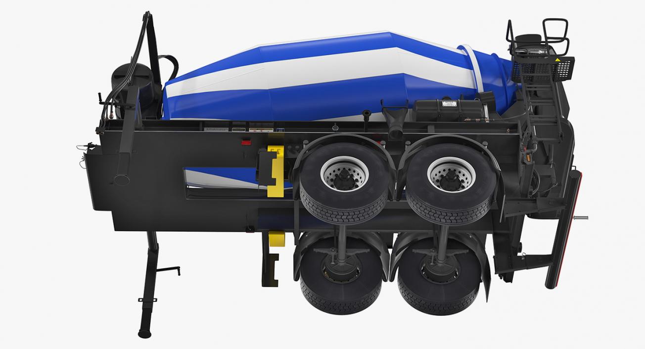 3D Semi Trailer Mixer model