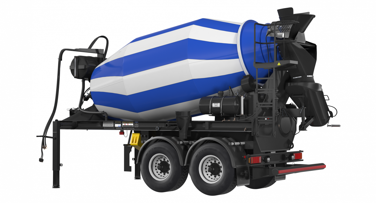 3D Semi Trailer Mixer model