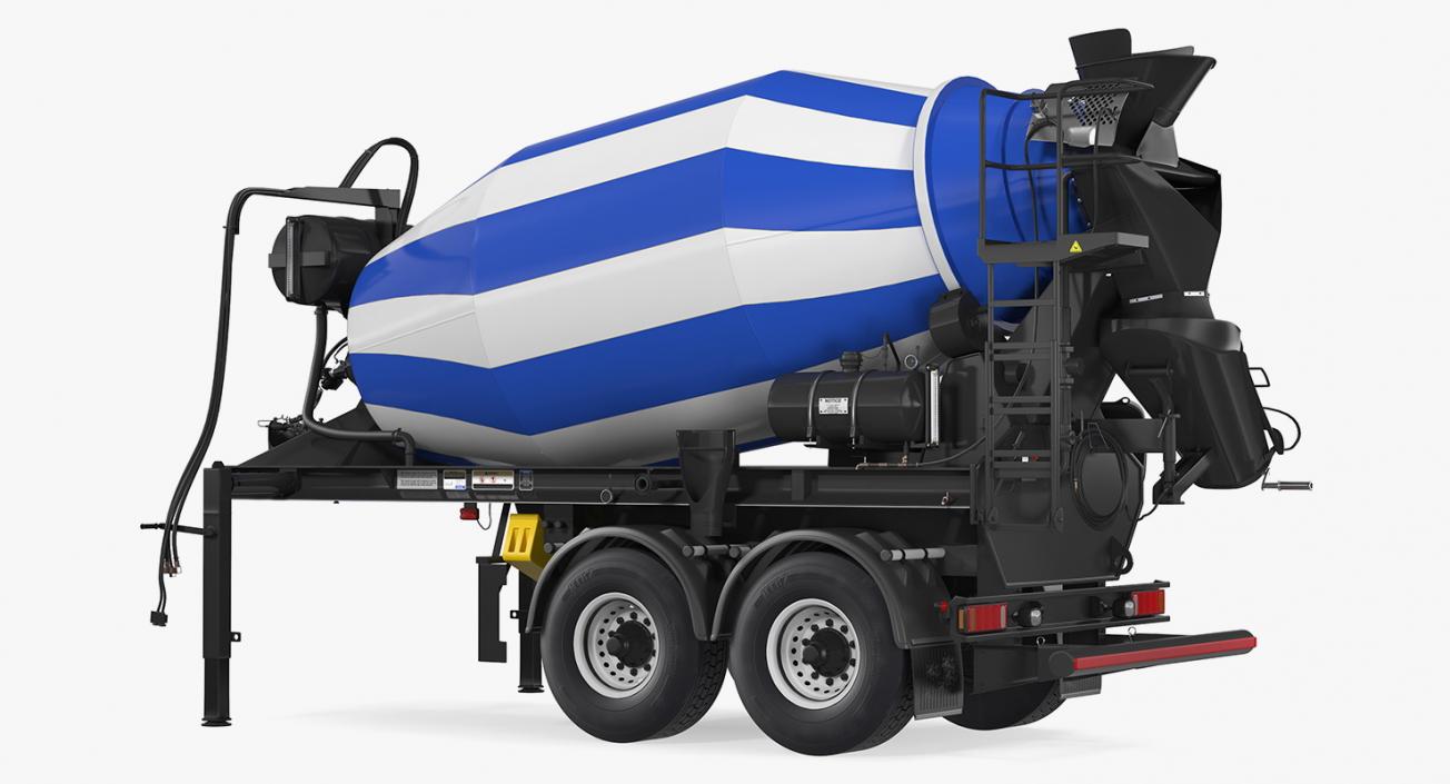 3D Semi Trailer Mixer model