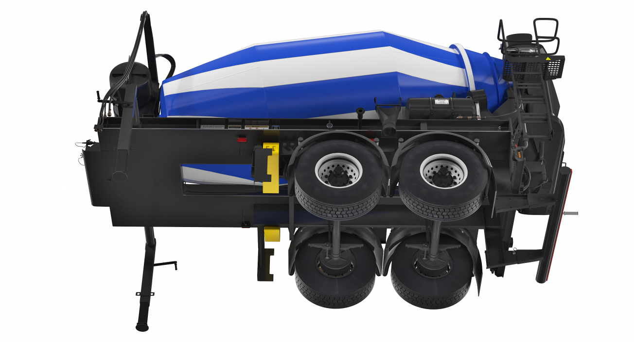 3D Semi Trailer Mixer model