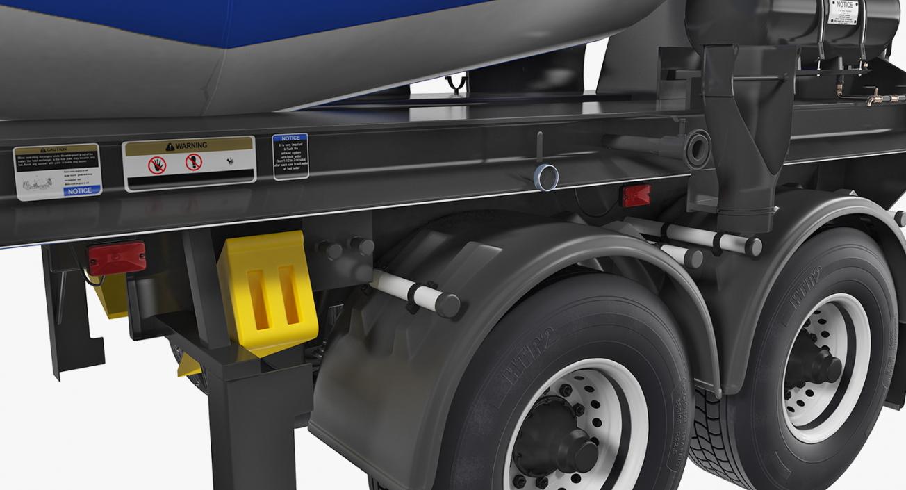 3D Semi Trailer Mixer model