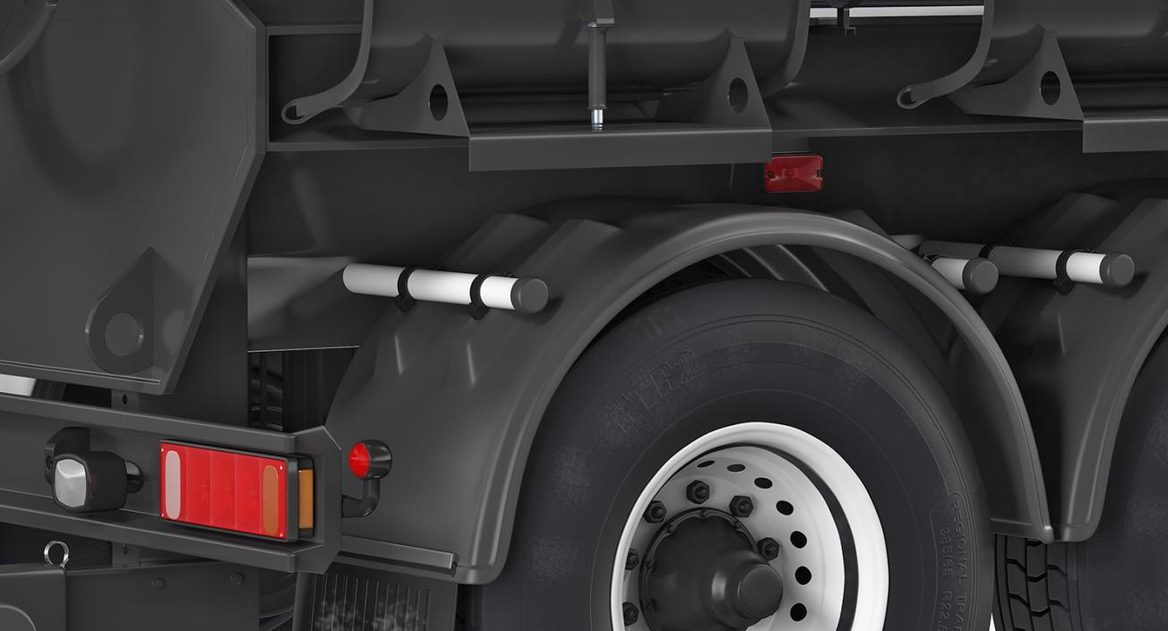 3D Semi Trailer Mixer model