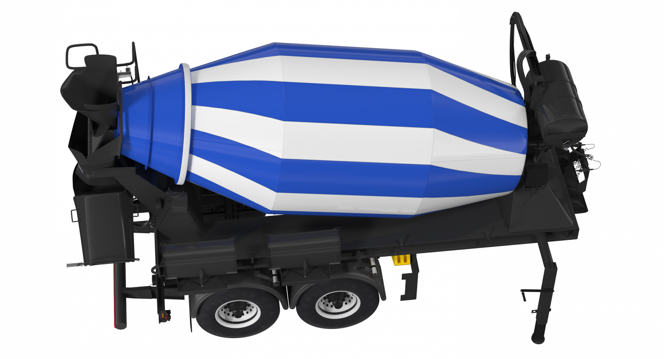 3D Semi Trailer Mixer model