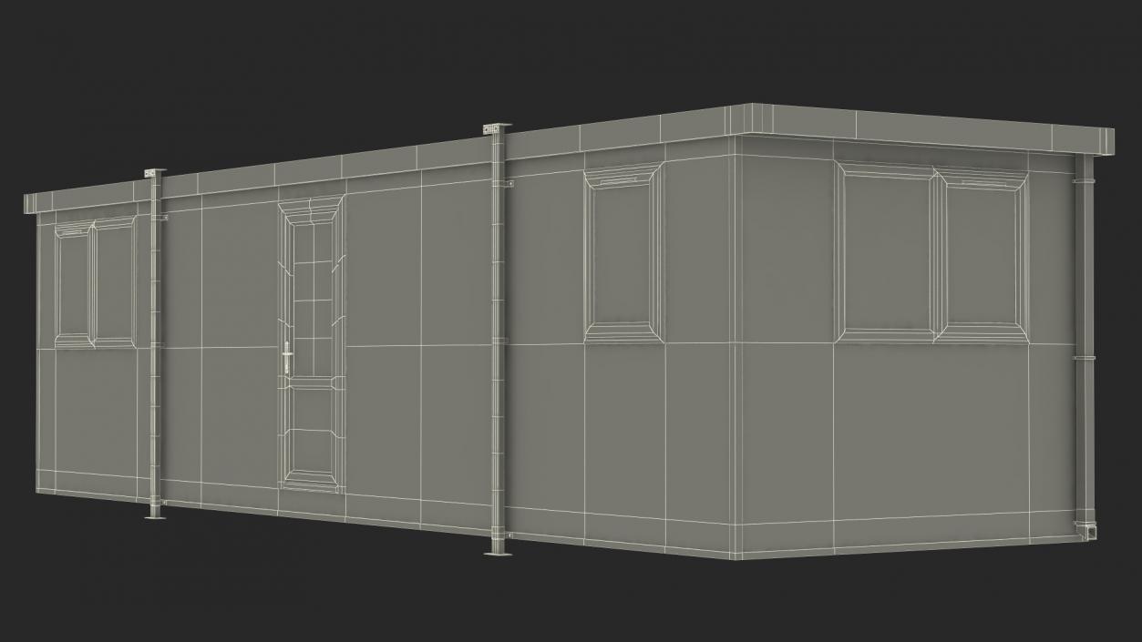 Prefabricated Portable Container Office 3D model