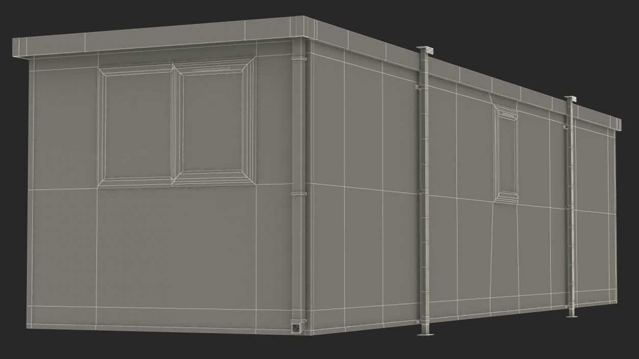 Prefabricated Portable Container Office 3D model