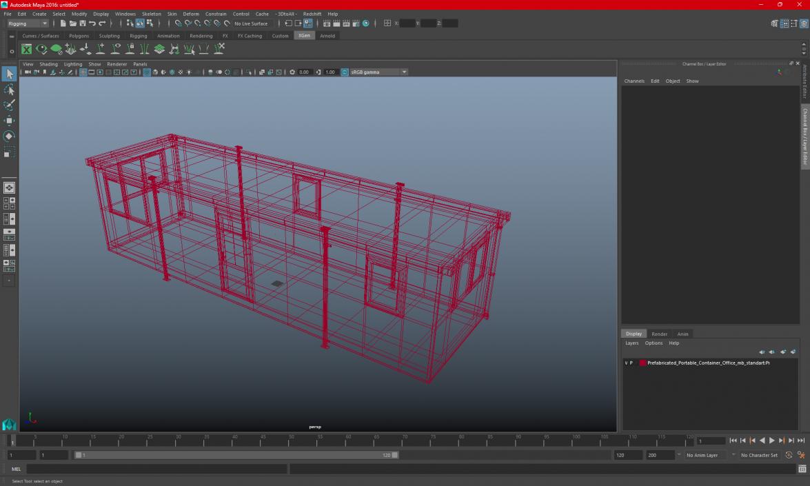 Prefabricated Portable Container Office 3D model