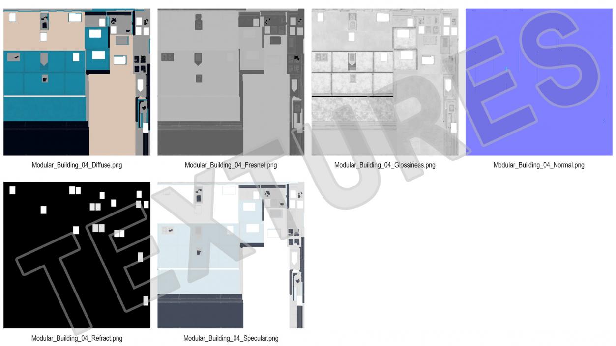 Prefabricated Portable Container Office 3D model