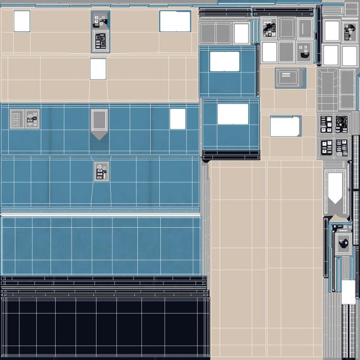 Prefabricated Portable Container Office 3D model