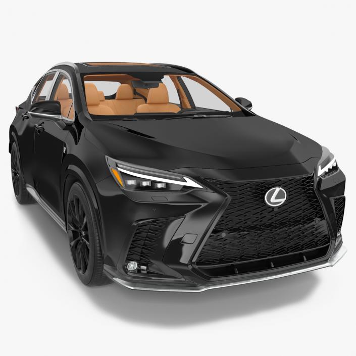 3D Lexus NX HYBRID 2024 Black