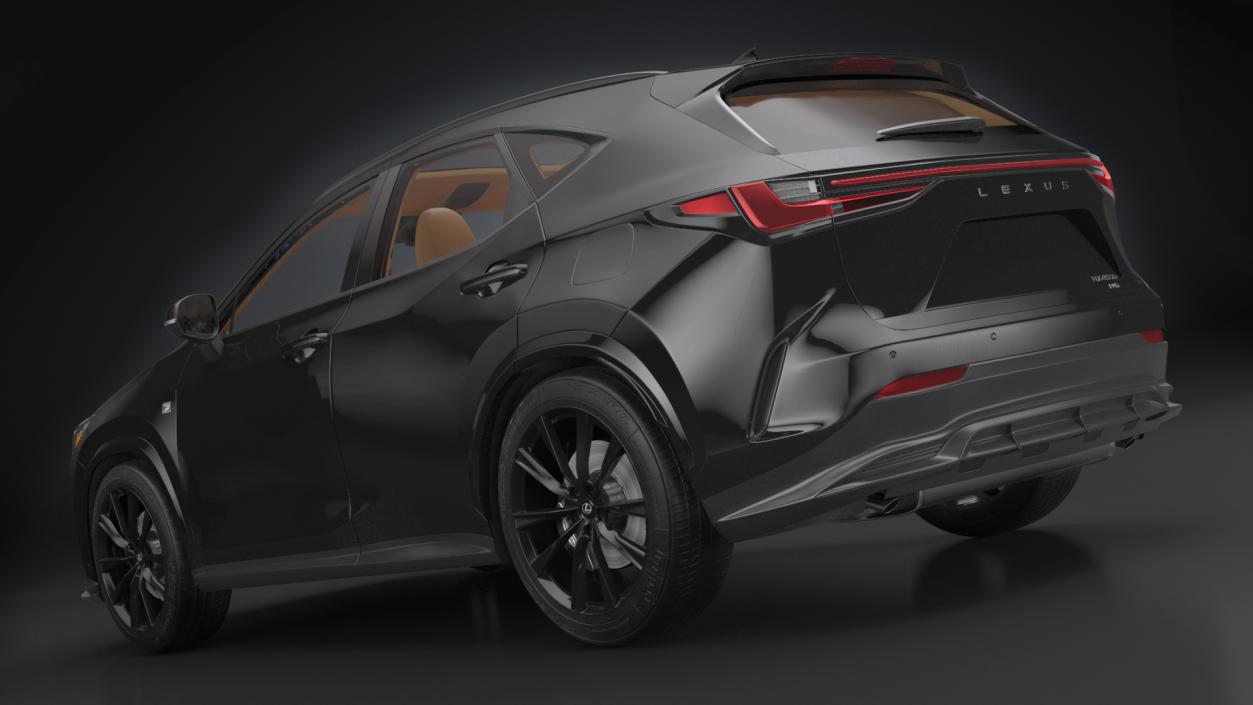 3D Lexus NX HYBRID 2024 Black