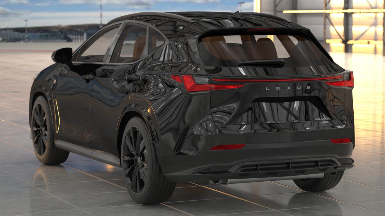 3D Lexus NX HYBRID 2024 Black