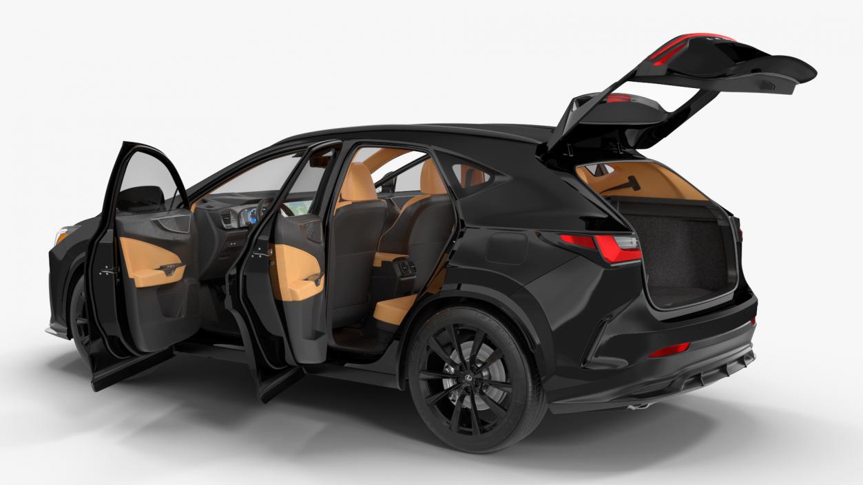 3D Lexus NX HYBRID 2024 Black