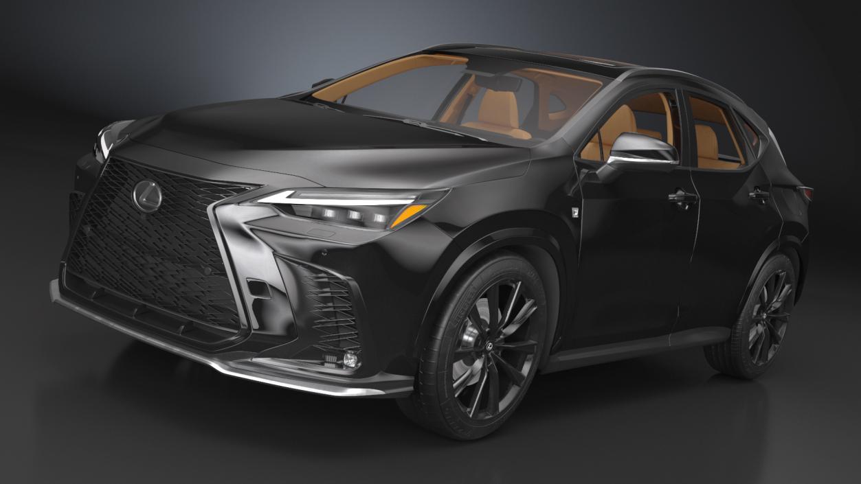 3D Lexus NX HYBRID 2024 Black