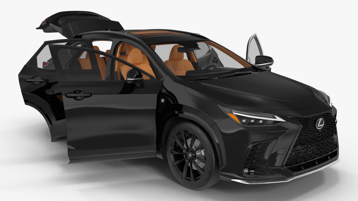 3D Lexus NX HYBRID 2024 Black