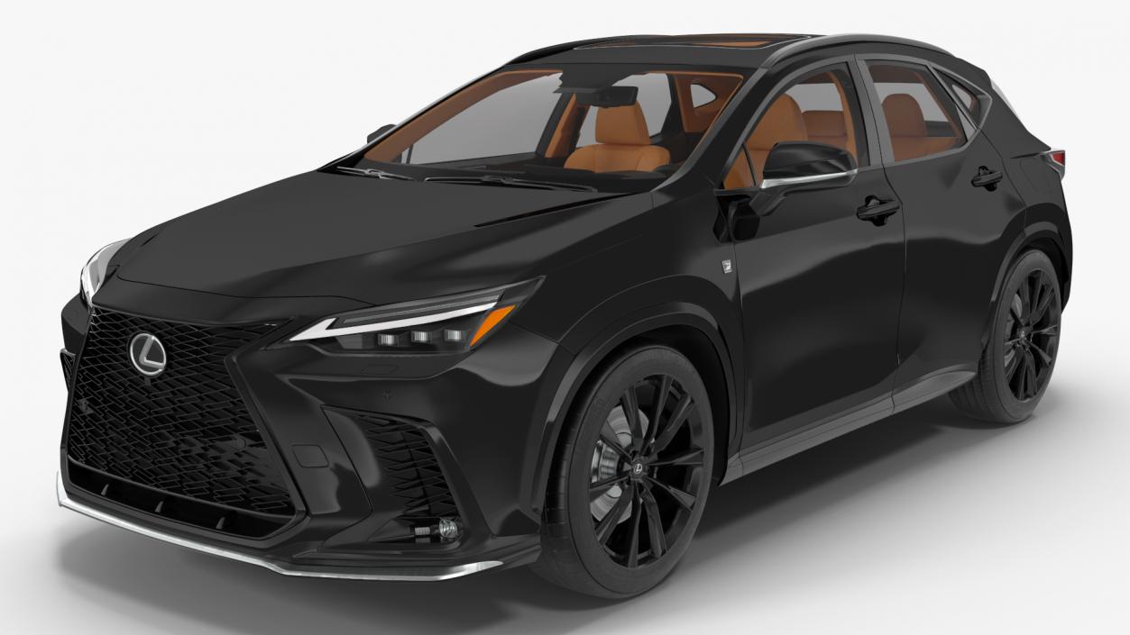 3D Lexus NX HYBRID 2024 Black