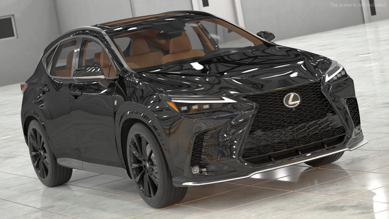 3D Lexus NX HYBRID 2024 Black