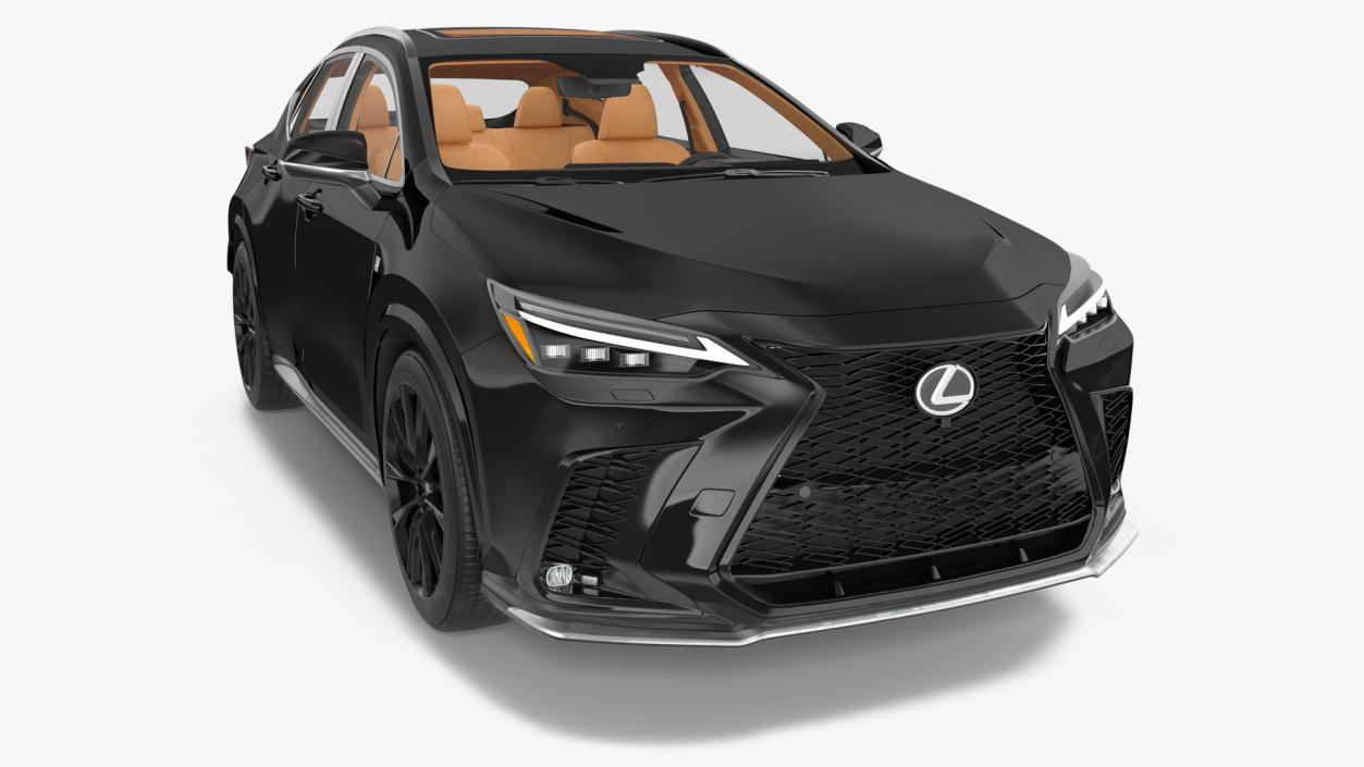 3D Lexus NX HYBRID 2024 Black