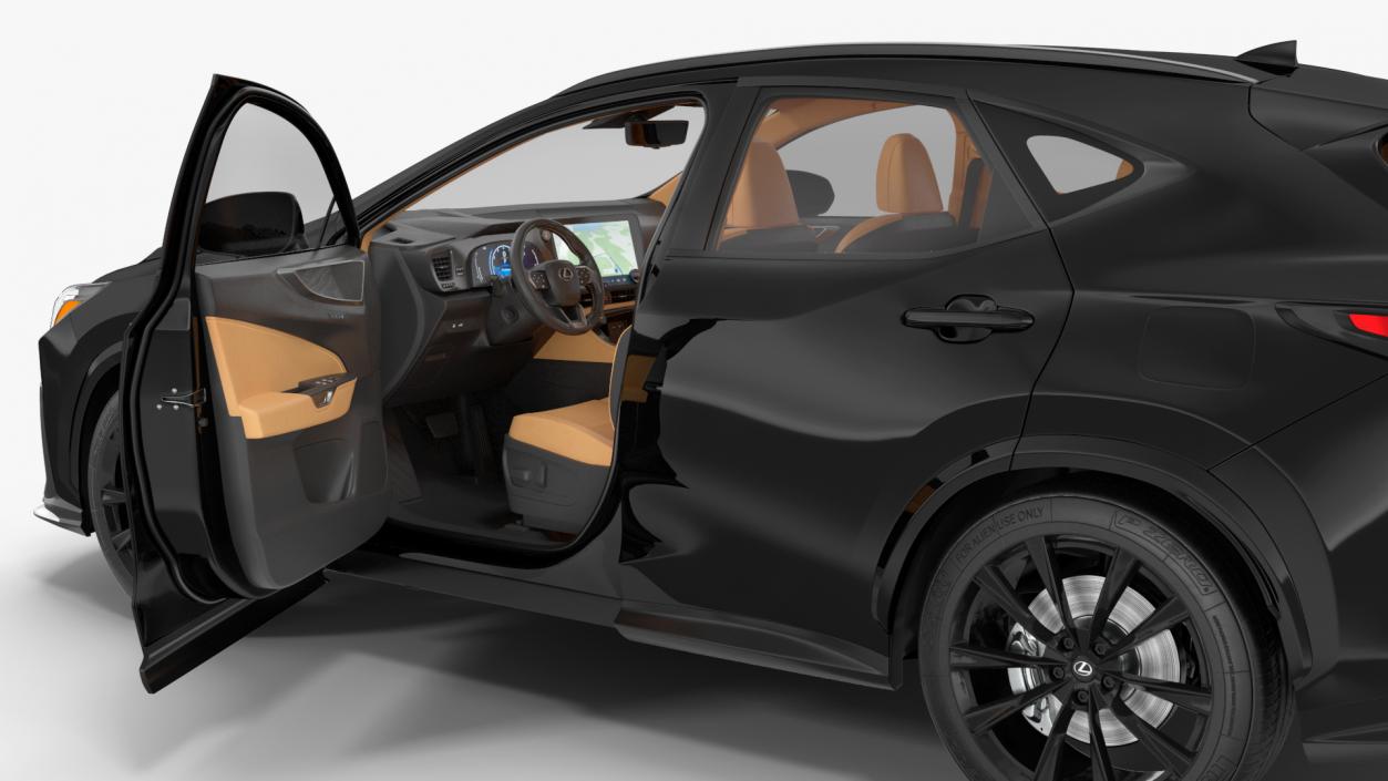 3D Lexus NX HYBRID 2024 Black