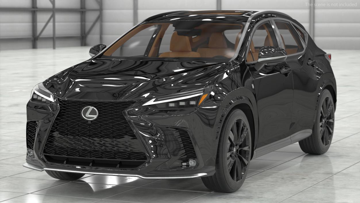 3D Lexus NX HYBRID 2024 Black