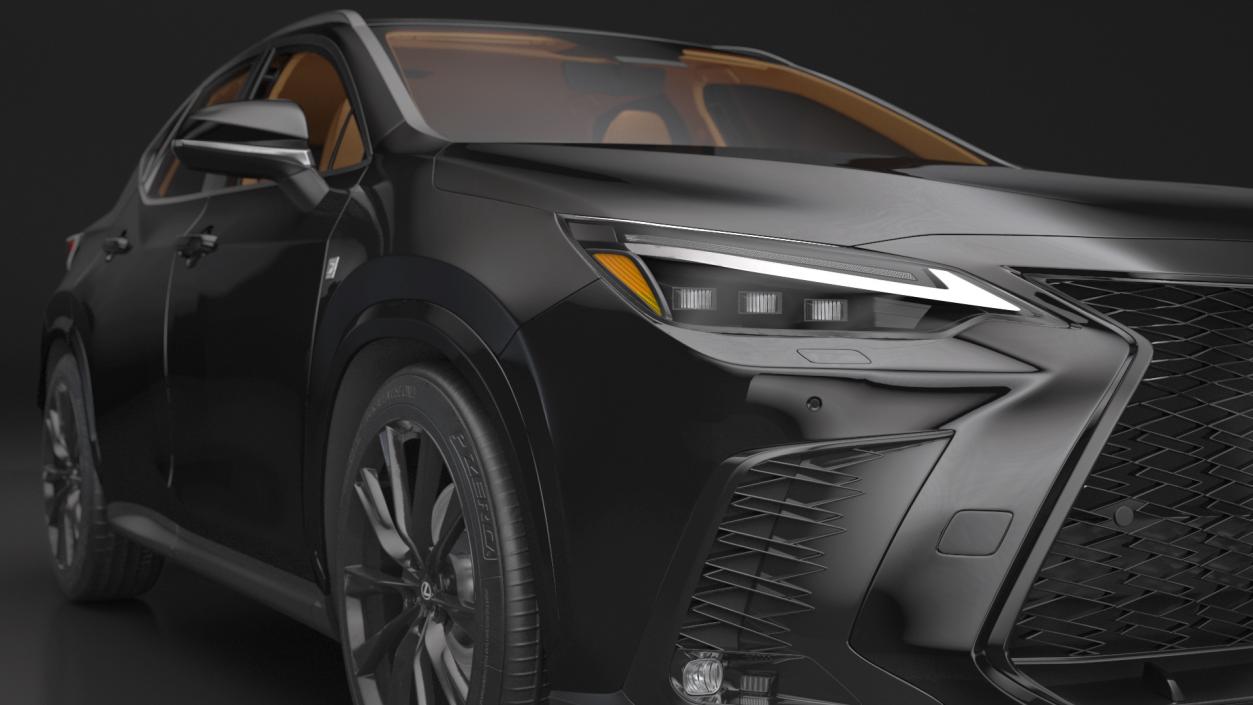 3D Lexus NX HYBRID 2024 Black