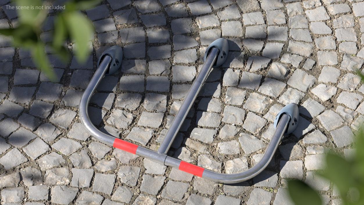 Mottez Folding Parking Barrier Rigged 3D