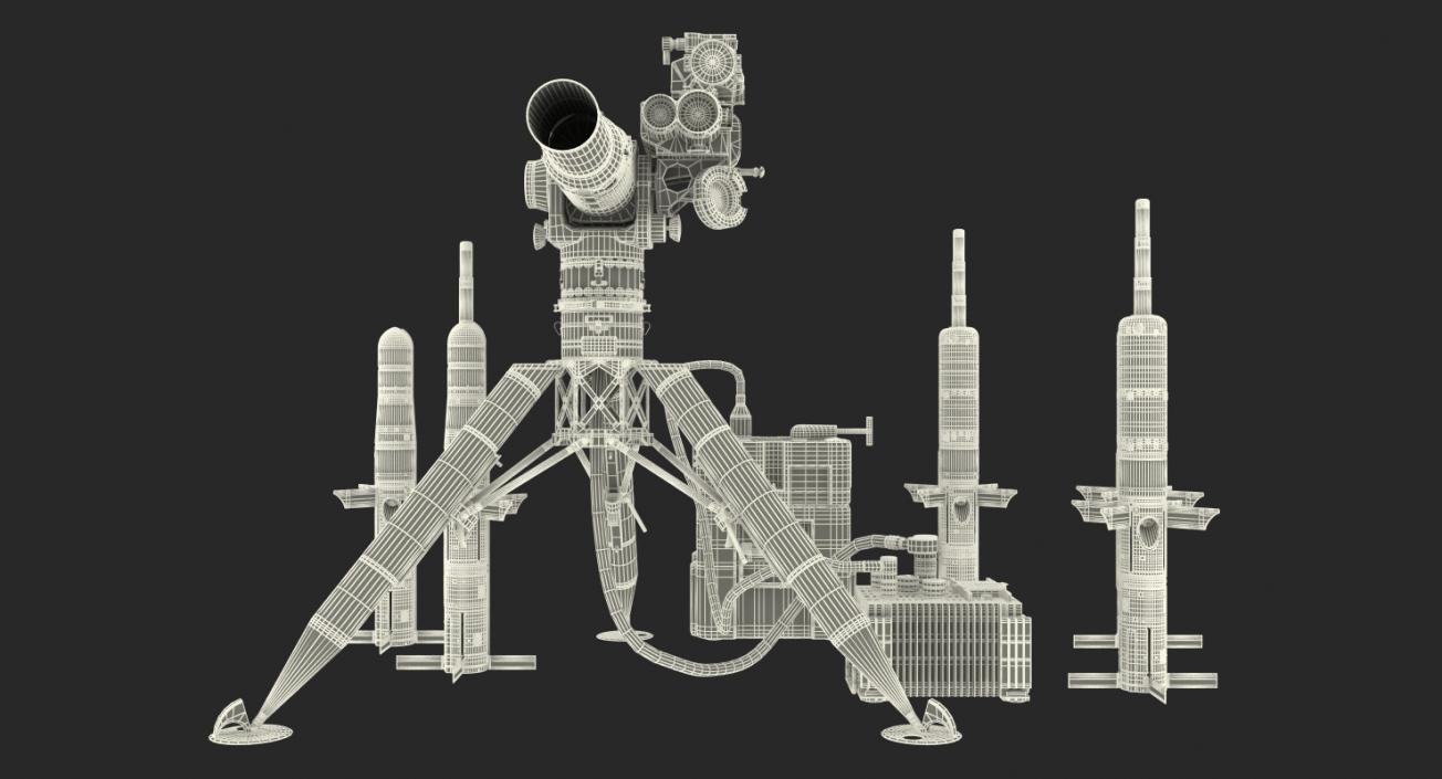 3D BGM-71 TOW Missile System Collection