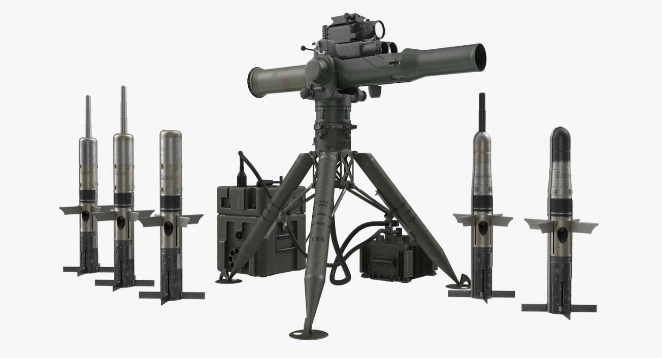 3D BGM-71 TOW Missile System Collection