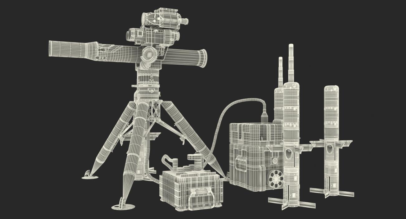 3D BGM-71 TOW Missile System Collection