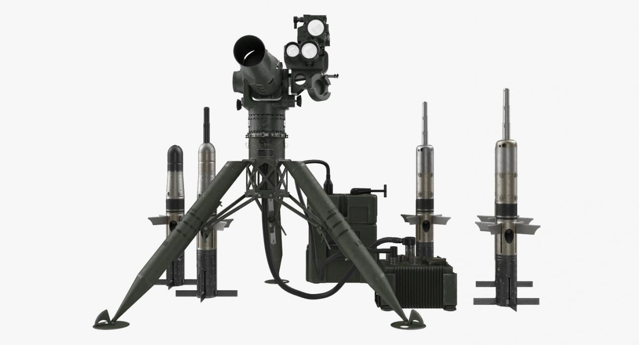 3D BGM-71 TOW Missile System Collection