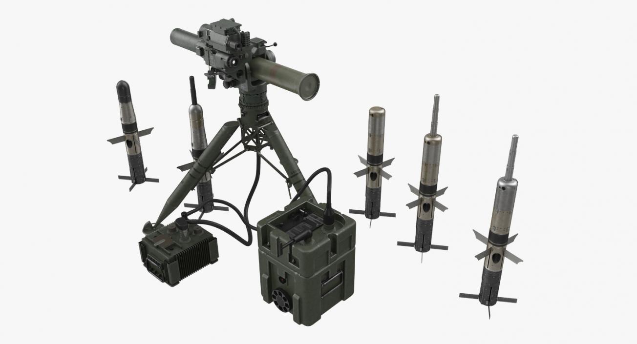 3D BGM-71 TOW Missile System Collection