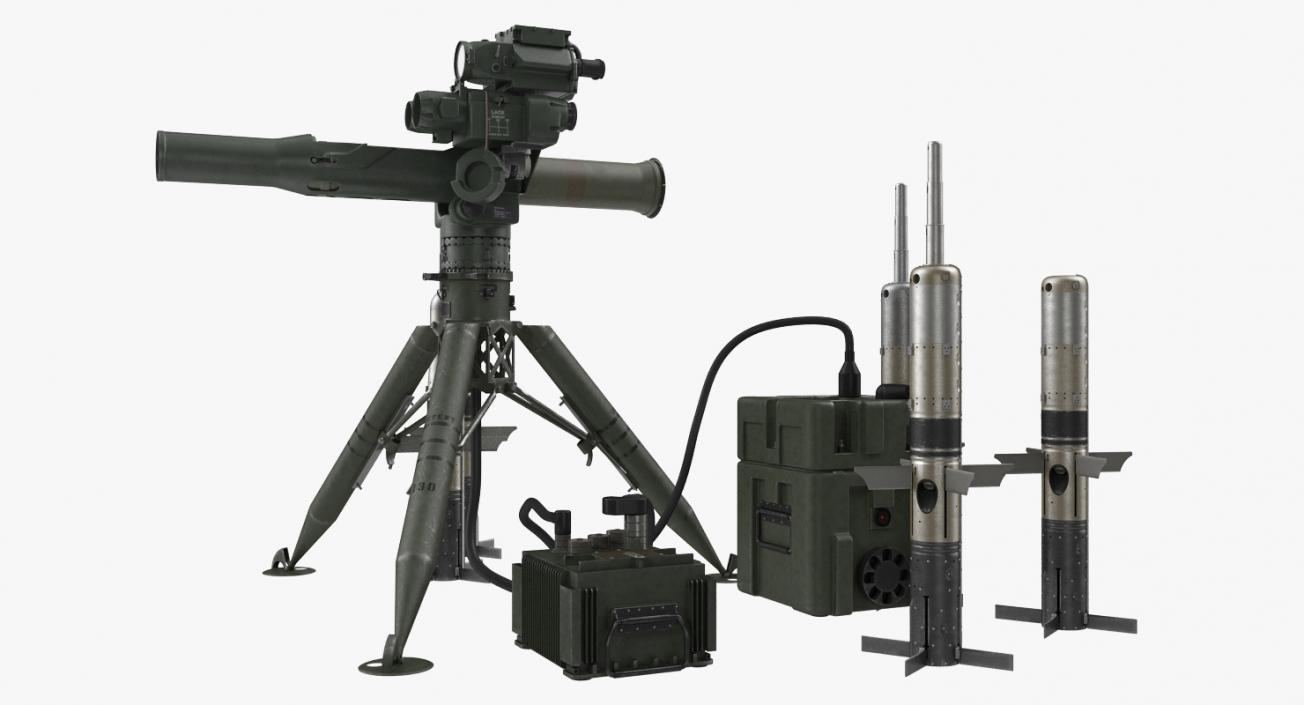 3D BGM-71 TOW Missile System Collection