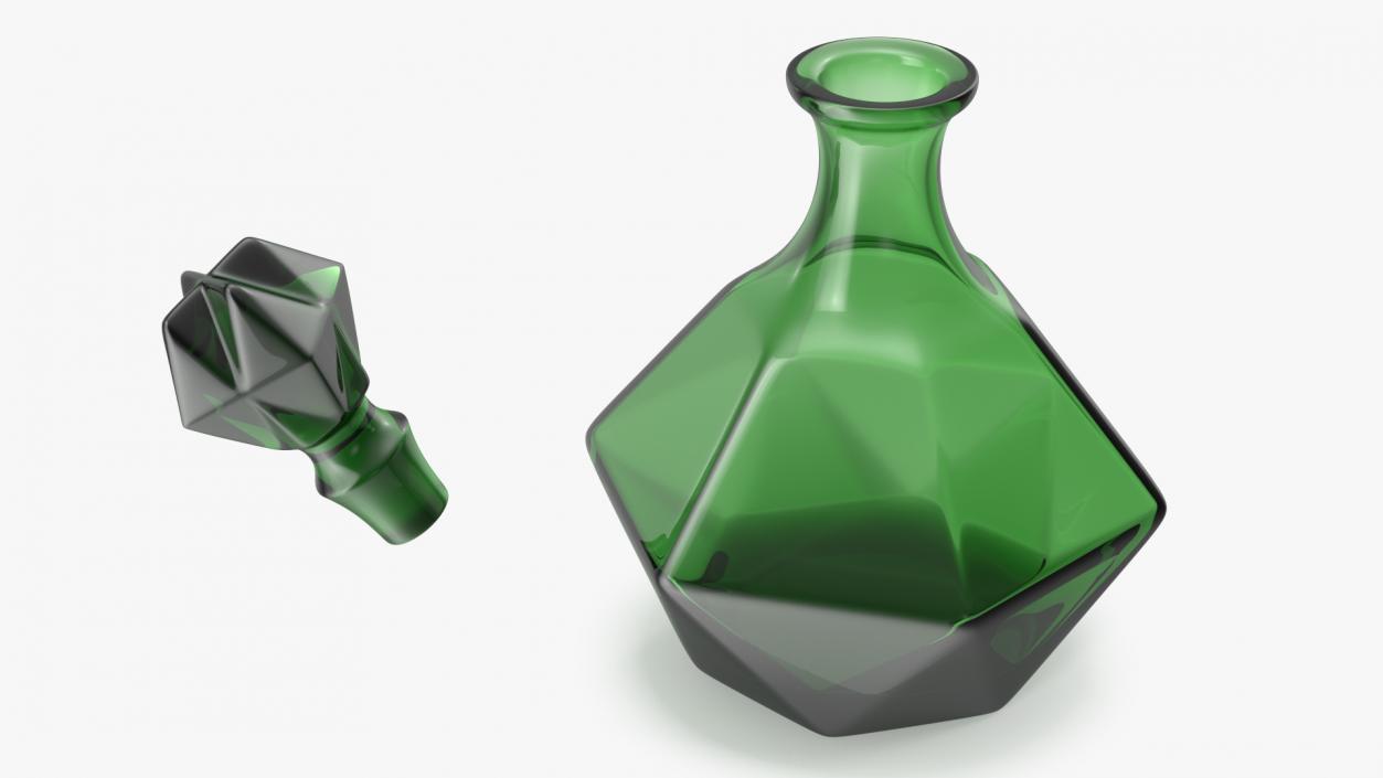 3D model Green Glass Decanter