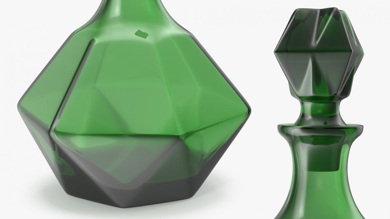 3D model Green Glass Decanter