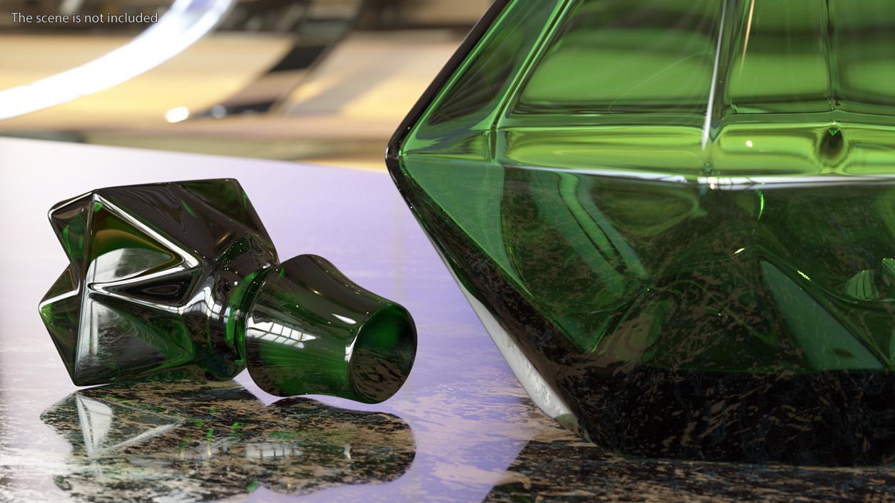 3D model Green Glass Decanter