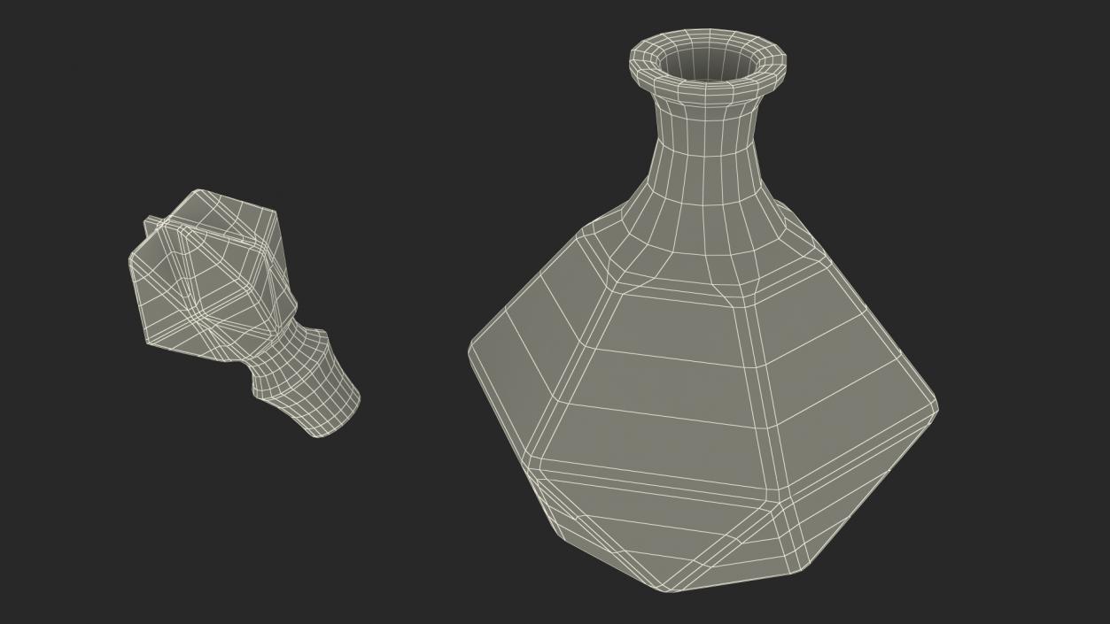 3D model Green Glass Decanter