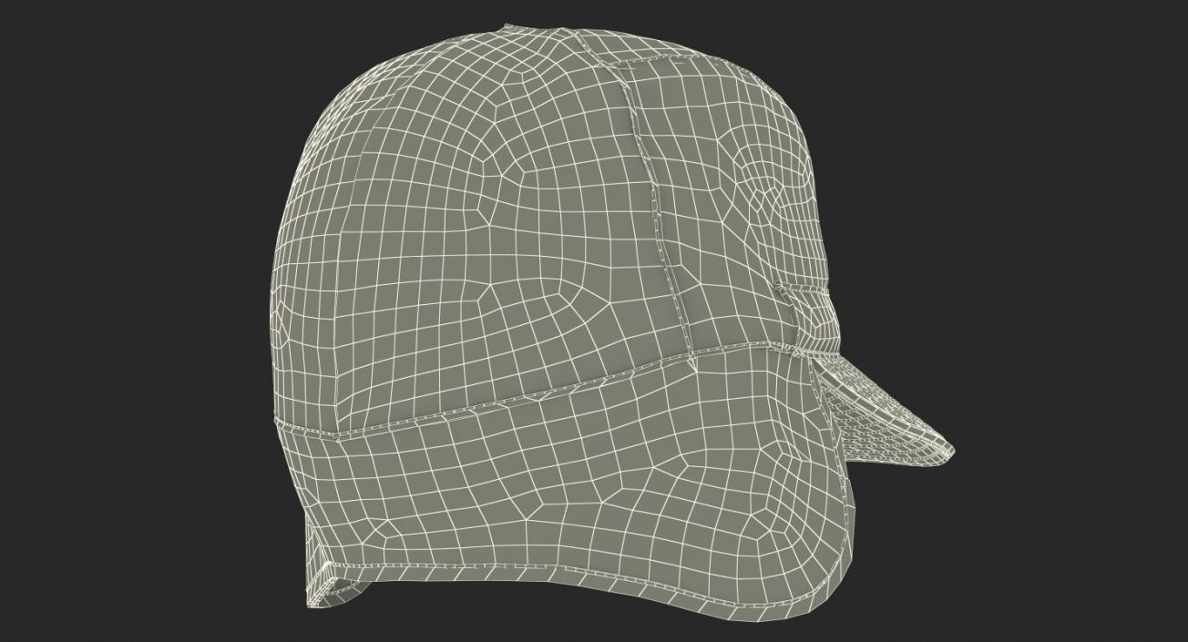 3D Camo Field Cap with Earflaps model