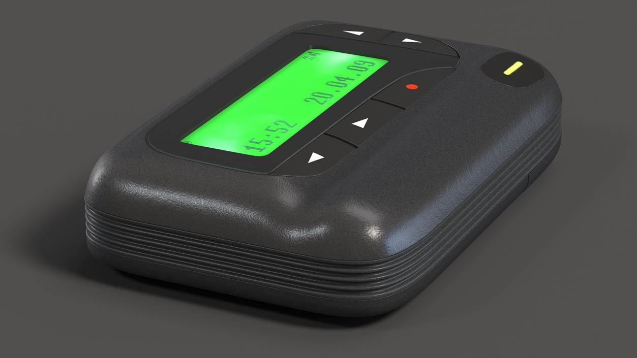 3D model Pager Screen On