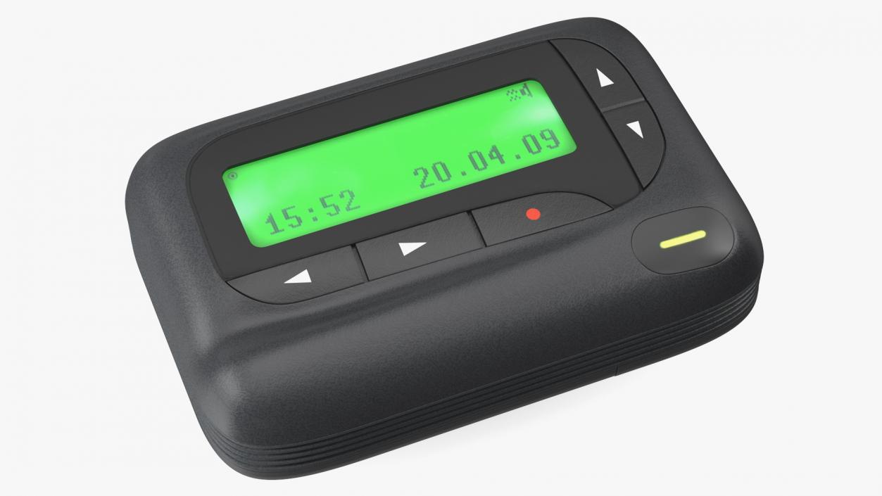 3D model Pager Screen On