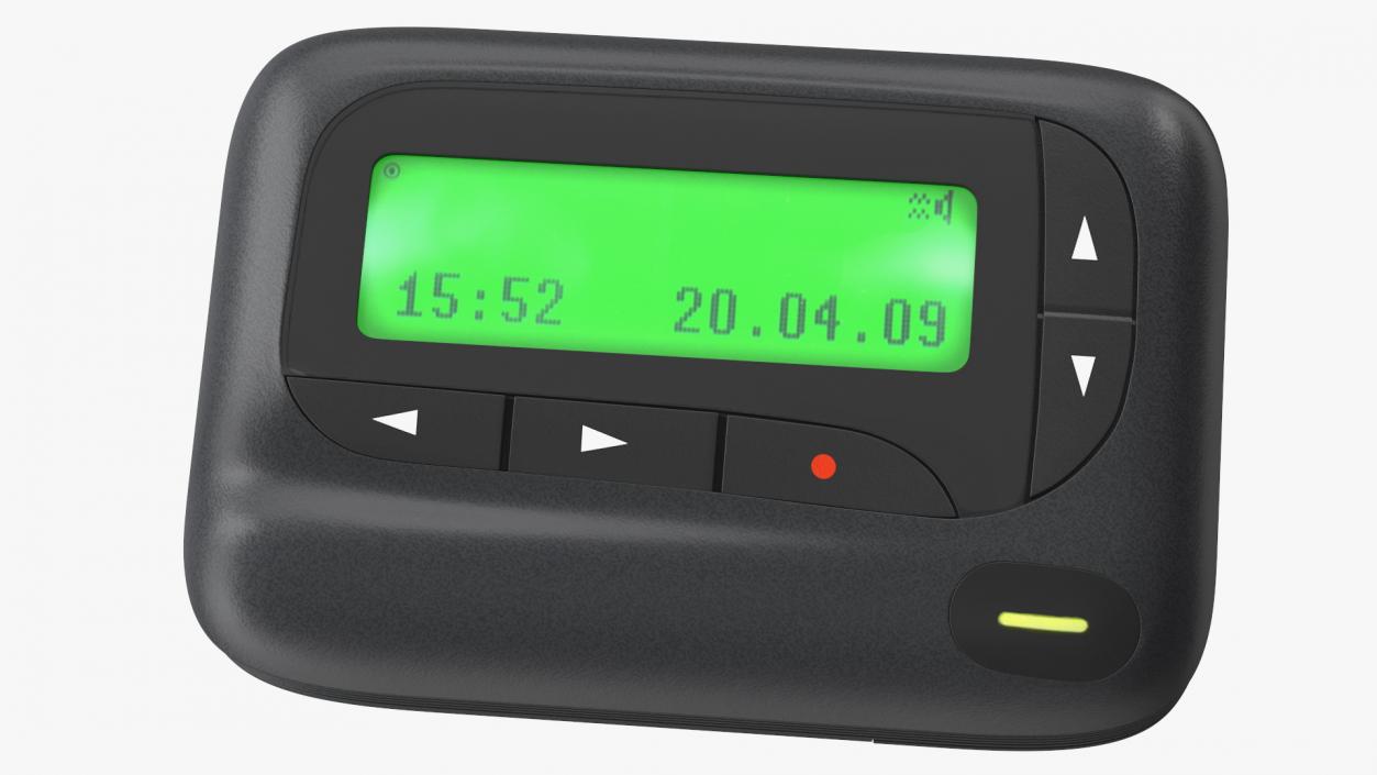 3D model Pager Screen On