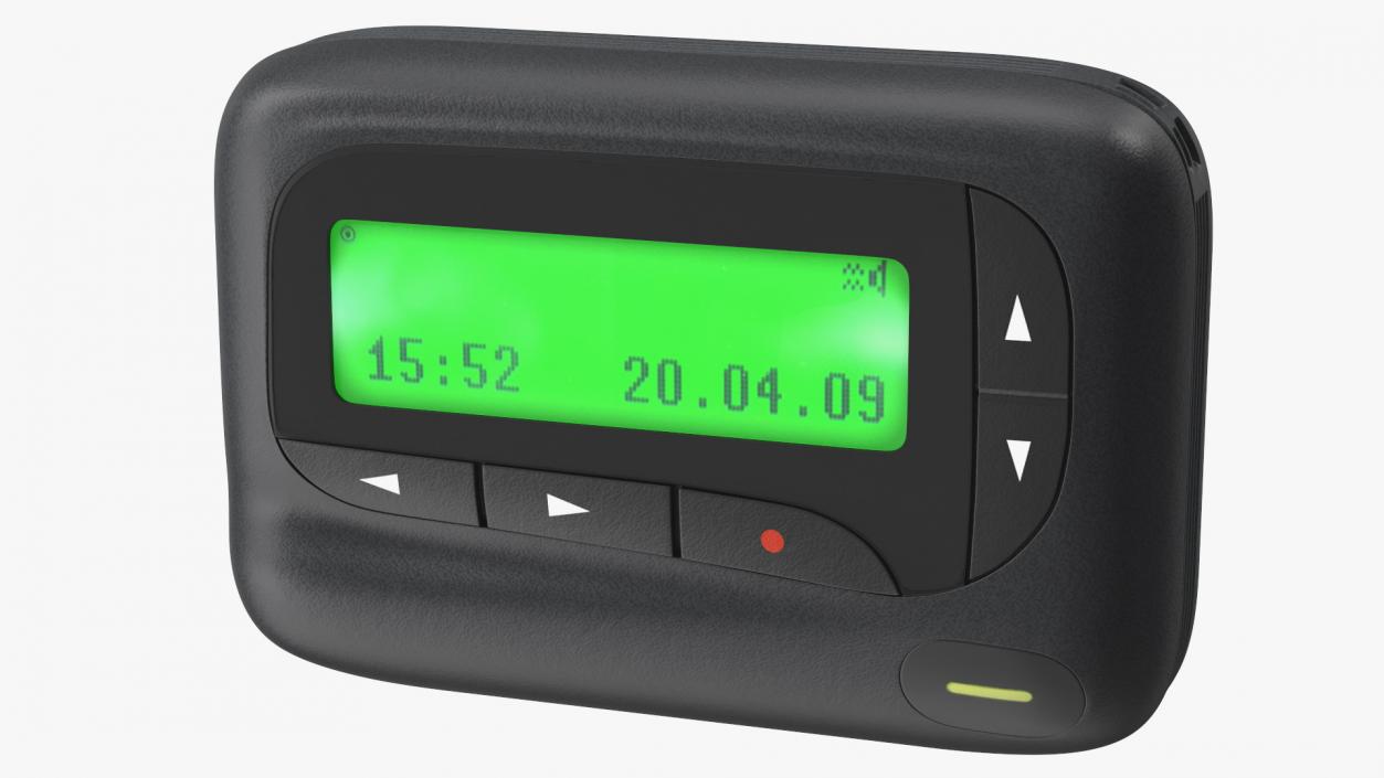 3D model Pager Screen On