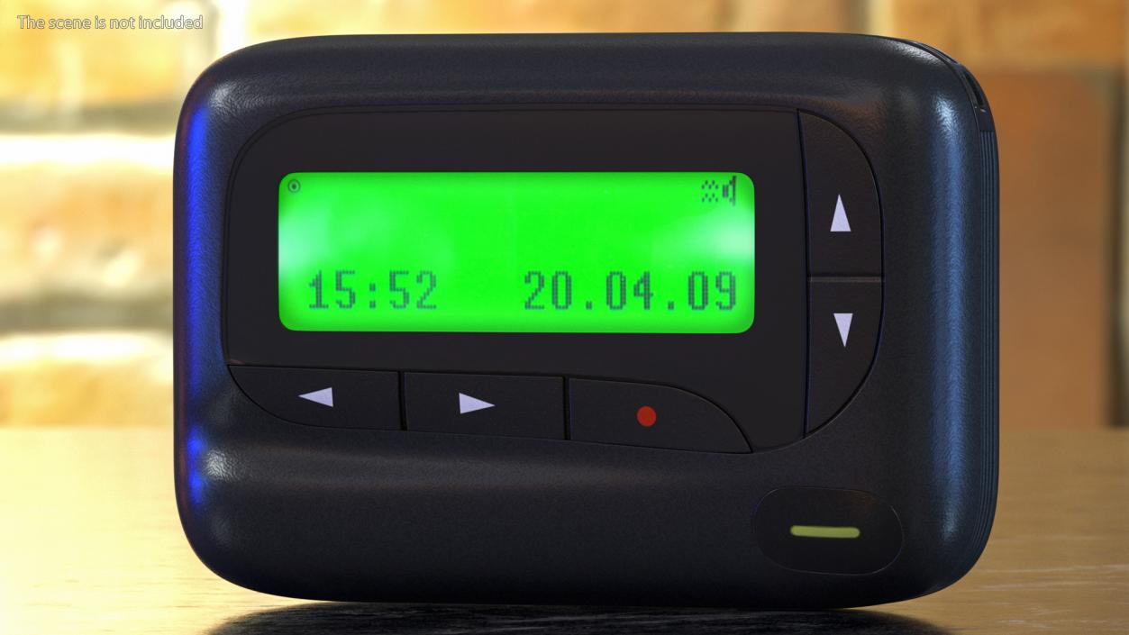 3D model Pager Screen On