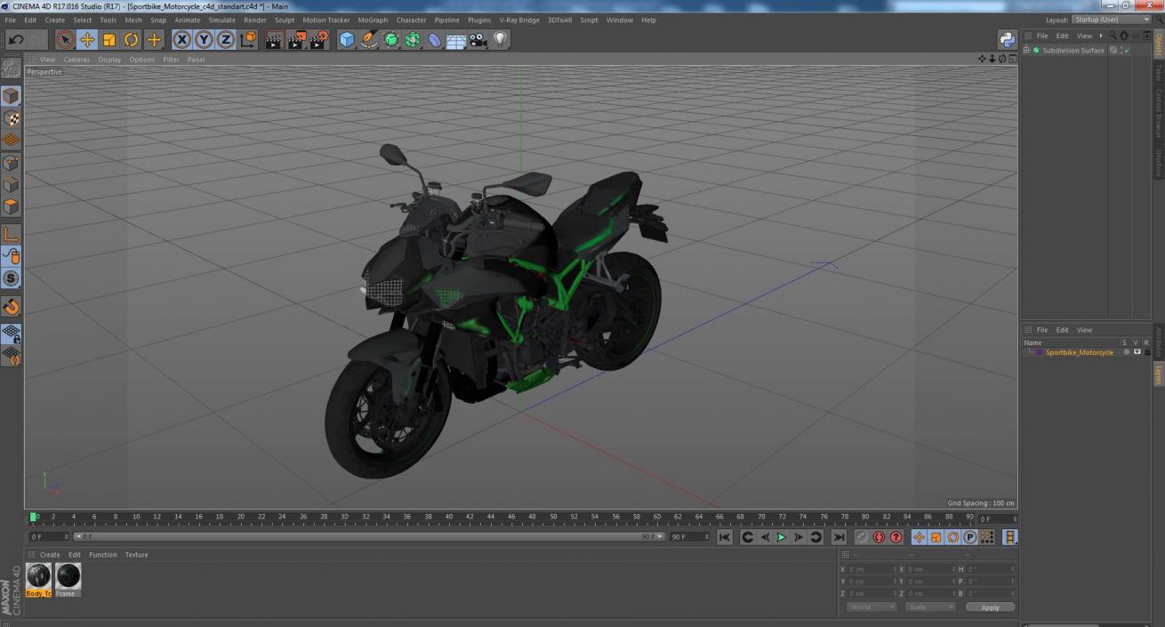 3D model Sportbike Motorcycle