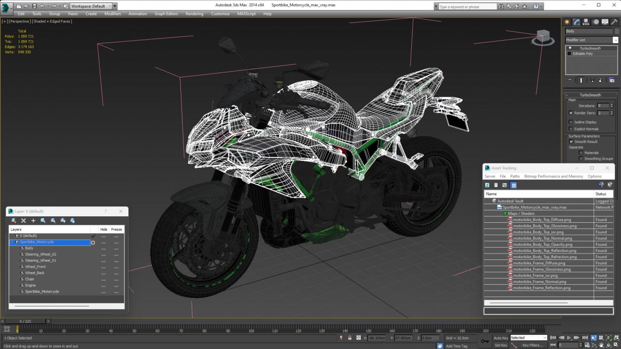 3D model Sportbike Motorcycle