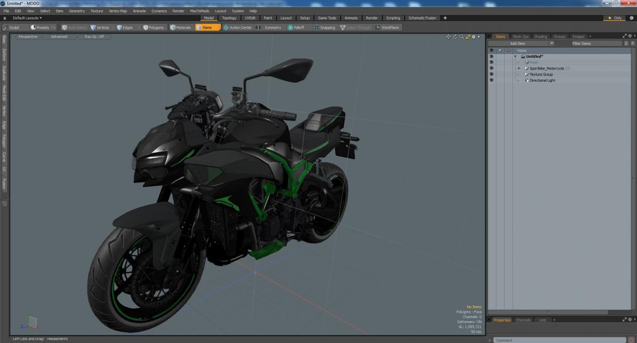 3D model Sportbike Motorcycle