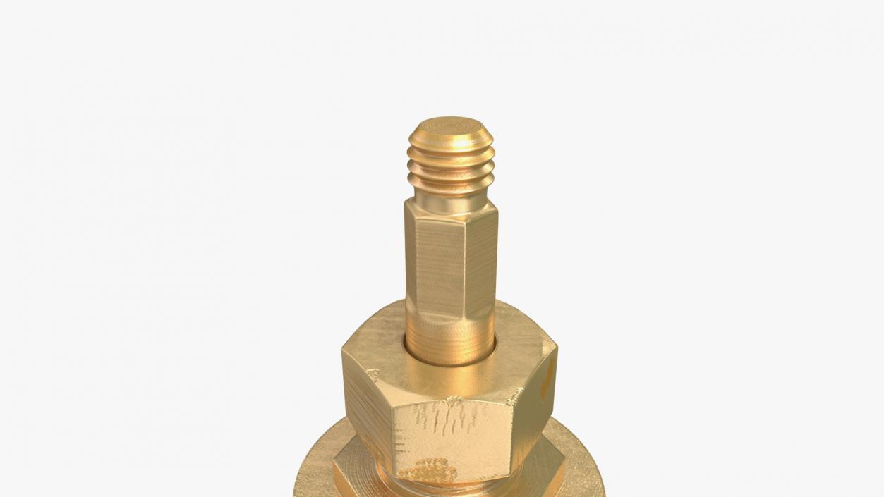 3D Brass Gate Valve