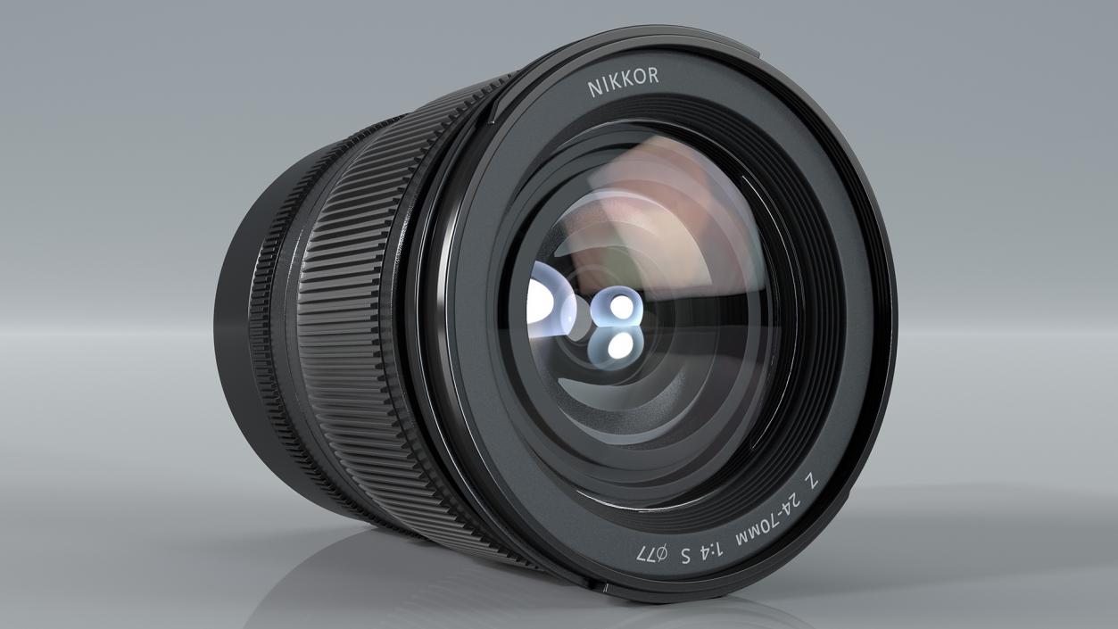 Nikon Z 24 70mm f4 S Camera Lens 3D