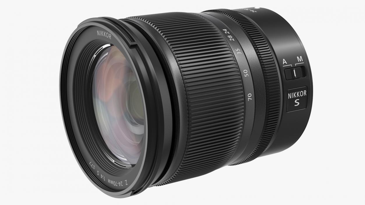 Nikon Z 24 70mm f4 S Camera Lens 3D