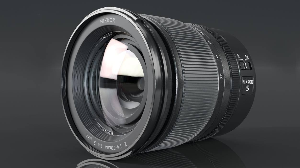 Nikon Z 24 70mm f4 S Camera Lens 3D