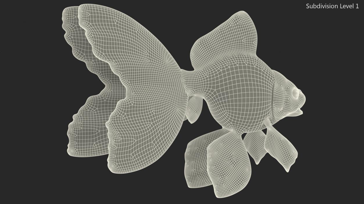 3D model Goldfish Rigged