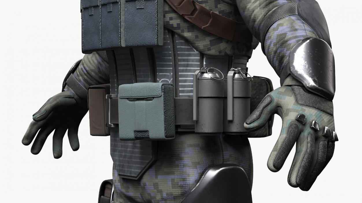 Future Soldier Fully Equipped 3D model